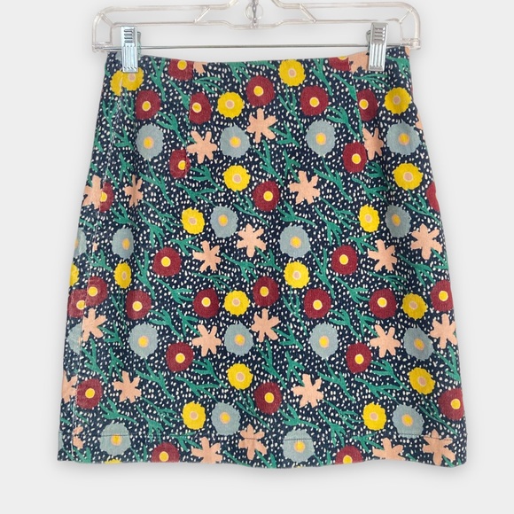 gorman Skirts Gorman Skirt Pincord Corduoroy Floral Print Mini